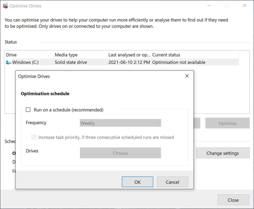 hard drive ssd defragmentation