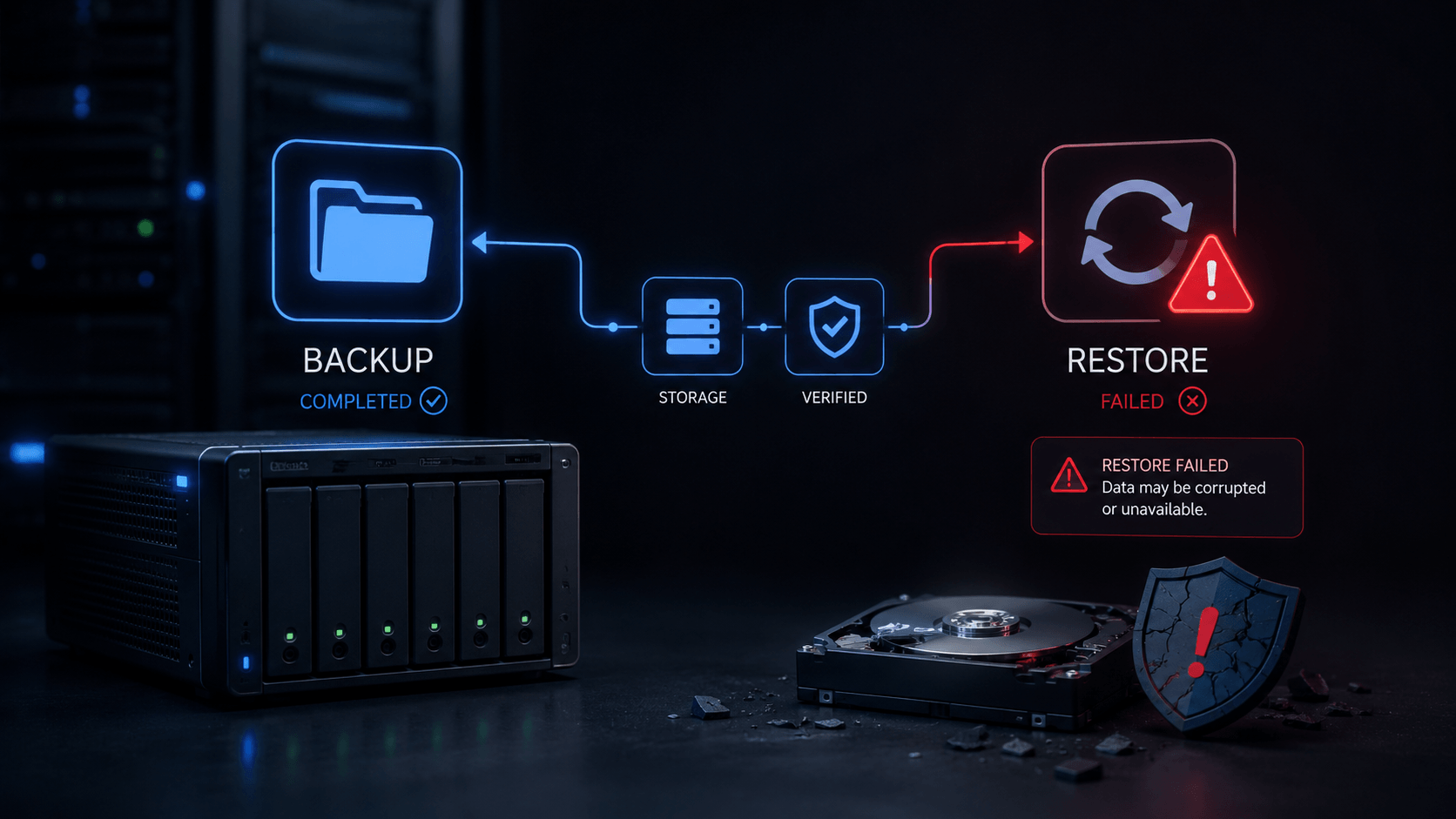Backup Completed Successfully But Restore Failed? What to Check Check Backups
