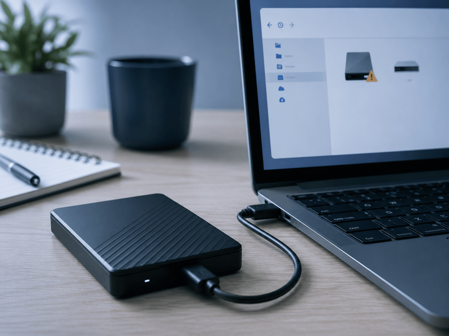 External drive recovery from damaged storage
